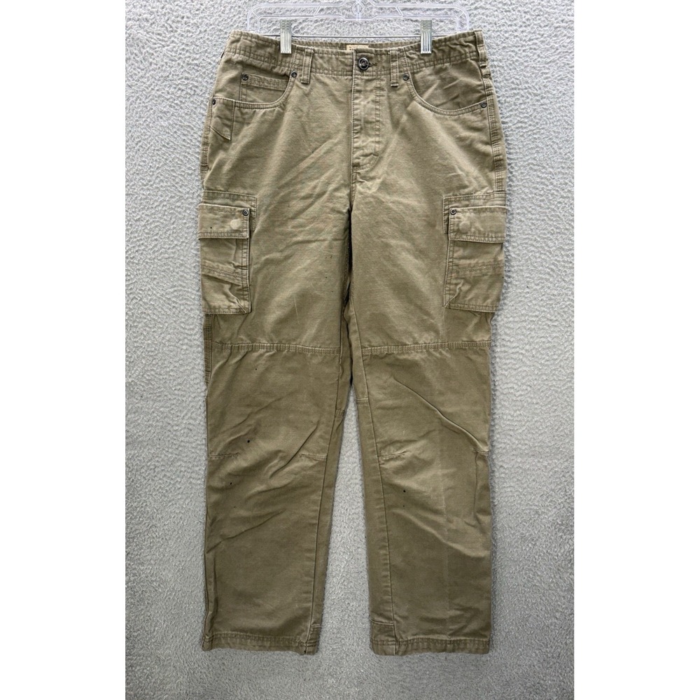 Red Head Pants Mens 32x32 Green Duck Canvas Ripstop Cargo Workwear Grunge Skater
